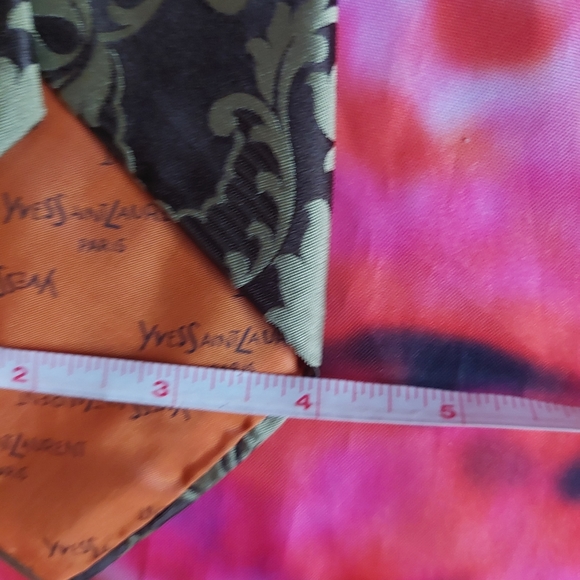 Yves Saint Laurent 54 Inch Gold Tie - Picture 7 of 7